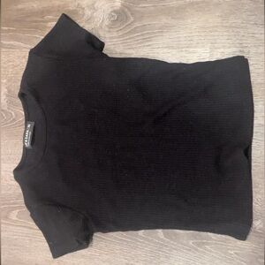 Black short sleeve XS top